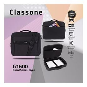 Classone G1600 15.6 inç Siyah Guard Notebook Çantası