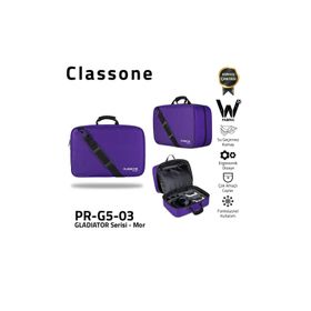 Classone Gladiatör Mor G5 Serisi Oyun Konsolu Taşıma Çantası