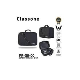 Classone Gladiatör Siyah G5 Serisi Oyun Konsolu Taşıma Çantası