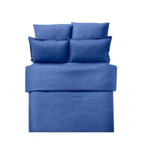 Clasy 8681727024863 Çizgili Saten Çift Kişilik Nevresim Takımı
