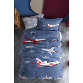Clasy Arrival V1 Mavi Genç Ranforce Tek Kişilik Nevresim Takımı