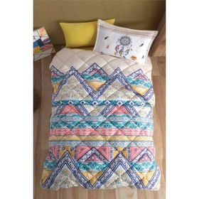 Clasy Boho Bej Tek Kişilik Uyku Seti