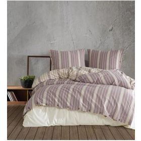 Clasy Butik Native Pardus V1 Gülkurusu Beyaz Çift Kişilik Nevresim Takımı
