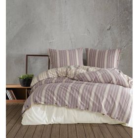 Clasy Butik Native Pardus V1 Gülkurusu Beyaz Çift Kişilik Nevresim Takımı