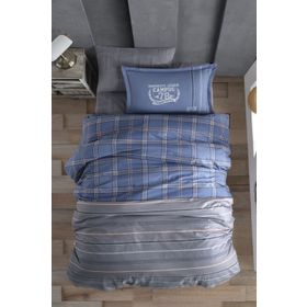 Clasy Campus V2 Mavi Genç Ranforce Tek Kişilik Nevresim Takımı