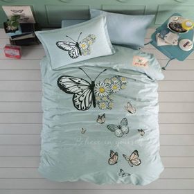 Clasy Daisy Love V1 Mint Genç Ranforce Tek Kişilik Nevresim Takımı