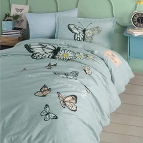 Clasy Daisy Love V1 Mint Genç Ranforce Tek Kişilik Nevresim Takımı