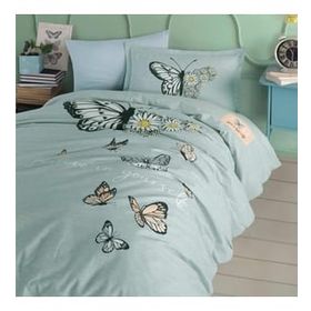 Clasy Daisy Love V1 Mint Genç Ranforce Tek Kişilik Nevresim Takımı