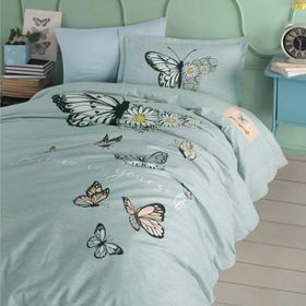 Clasy Daisy Love V1 Mint Genç Ranforce Tek Kişilik Nevresim Takımı