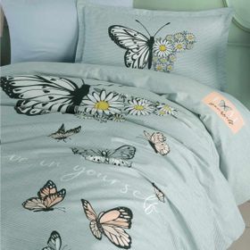 Clasy Daisy Love V1 Mint Genç Ranforce Tek Kişilik Nevresim Takımı