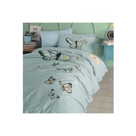 Clasy Daisy Love V1 Mint Genç Ranforce Tek Kişilik Nevresim Takımı