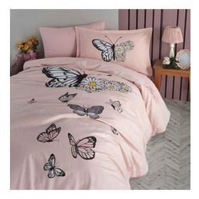 Clasy Daisy Love V2 Somon Tek Kişilik Nevresim Takımı