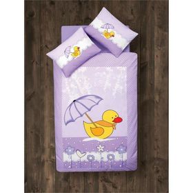 Clasy Duck Ranforce Lila Bebek Nevresim Takımı
