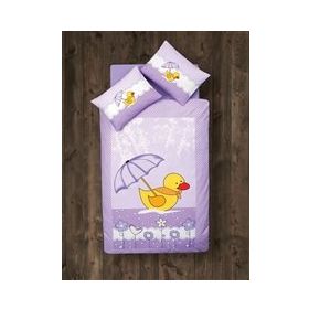 Clasy Duck Ranforce Lila Bebek Nevresim Takımı