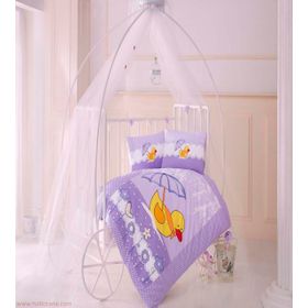 Clasy Duck Ranforce Lila Bebek Nevresim Takımı