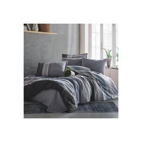 Clasy Duko V2 Antrasit Ranforce Çift Kişilik Nevresim Takımı