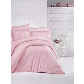 Clasy Düz Renk Pudra 220x200 cm Çift Kişilik Nevresim Takımı