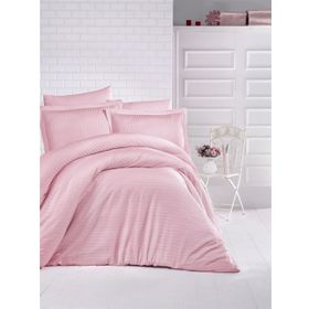 Clasy Düz Renk Pudra 220x200 cm Çift Kişilik Nevresim Takımı