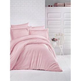 Clasy Düz Renk Pudra 220x200 cm Çift Kişilik Nevresim Takımı