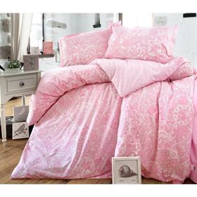 Clasy Elvina V2 Pembe Çift Kişilik 4 Mevsim Kapitone Nevresim Seti