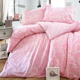 Clasy Elvina V2 Pembe Çift Kişilik 4 Mevsim Kapitone Nevresim Seti