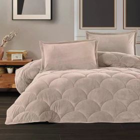 Clasy Fluffy V8 Açık Bej Wellfsoft Tek Kişilik Yorgan