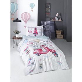 Clasy Free Gril Renkli Tek Kişilik Genç Ranforce 160 x 220 cm Nevresim Takımı