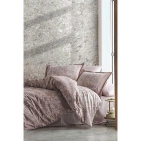Clasy Harrisa V1 Bej Saten Çift Kişilik Nevresim Takımı