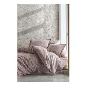 Clasy Harrisa V1 Bej Saten Çift Kişilik Nevresim Takımı