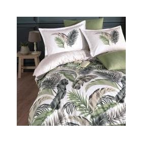 Clasy Hena V2 Yeşil Çift Kişilik 200x220 cm Nevresim Takımı