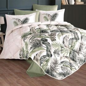 Clasy Hena V2 Yeşil Çift Kişilik 200x220 cm Nevresim Takımı