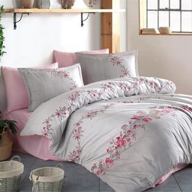 Clasy Lorinda Pembe Çift Kişilik Nevresim Takımı