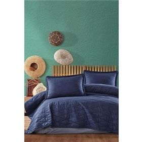 Clasy Lorna V2 Lacivert Tek Kişilik Yatak Örtüsü Set