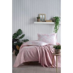 Clasy Mentha Pudra Jakarlı Tek Kişilik Pike Takımı