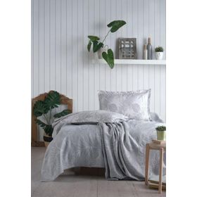 Clasy Mentha Pudra Jakarlı Tek Kişilik Pike Takımı