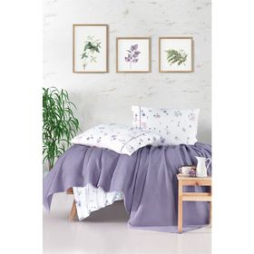 Clasy Metali Butik V1 Lila Tek Kişilik Pike Takımı