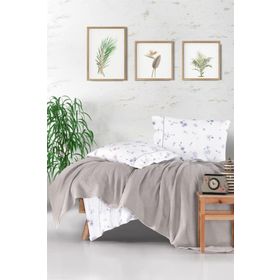 Clasy Metali Butik V2 Kahve Tek Kişilik Pike Takımı