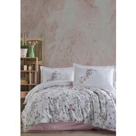 Clasy Novara V1 Pembe Ranforce Çift Kişilik 200x220 cm Nevresim Takımı