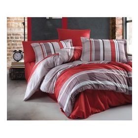 Clasy Palamor V1 Bordo 200x220 cm Saten Çift Kişilik Nevresim Takımı