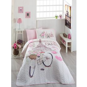Clasy Paris Love Tek Kişilik Yatak Örtüsü Takımı