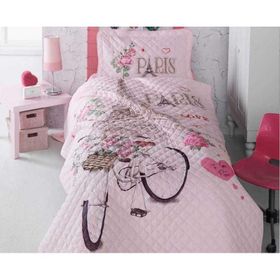 Clasy Paris Love Tek Kişilik Yatak Örtüsü Takımı