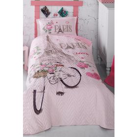 Clasy Paris Love Tek Kişilik Yatak Örtüsü Takımı