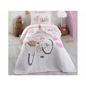 Clasy Paris Love Tek Kişilik Yatak Örtüsü Takımı