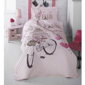 Clasy Paris Love Tek Kişilik Yatak Örtüsü Takımı