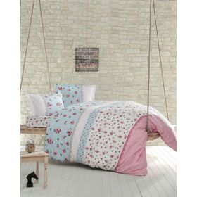Clasy Pembe Çift Kişilik 200 x 220 cm Nevresim Takımı