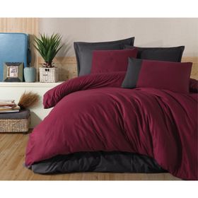 Clasy Pure V6 Ranforce Bordo Tek Kişilik Nevresim Takımı