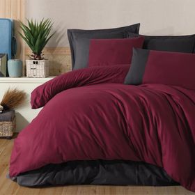 Clasy Pure V6 Ranforce Bordo Tek Kişilik Nevresim Takımı