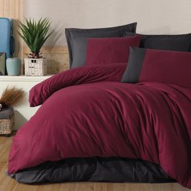 Clasy Pure V6 Ranforce Bordo Tek Kişilik Nevresim Takımı