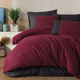 Clasy Pure V6 Ranforce Bordo Tek Kişilik Nevresim Takımı