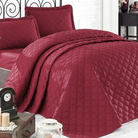 Clasy Rabel Bordo Ranforce Tek Kişilik Yatak Örtüsü